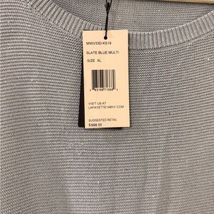 Lafayette 148 New York Gray Knit Sweater